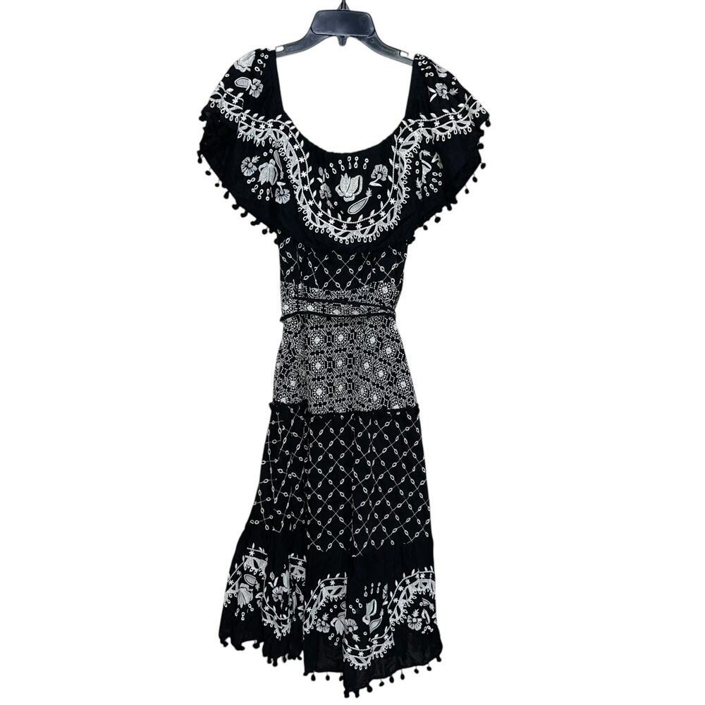 Anthropologie Boho Midi Dress Marisol Embroidered - Picture 6 of 11